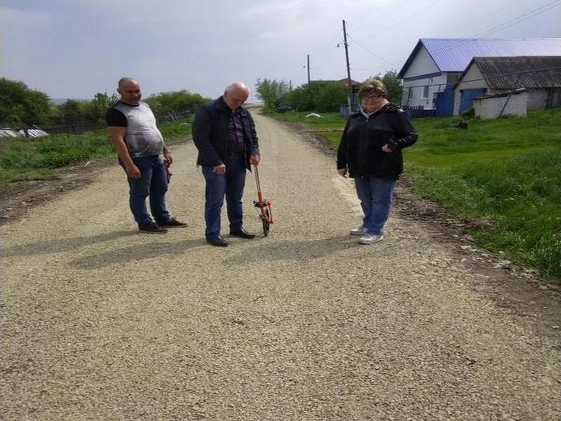 Общественники проверили качество дорог с. Илюшкино, ул. Грабовка..
