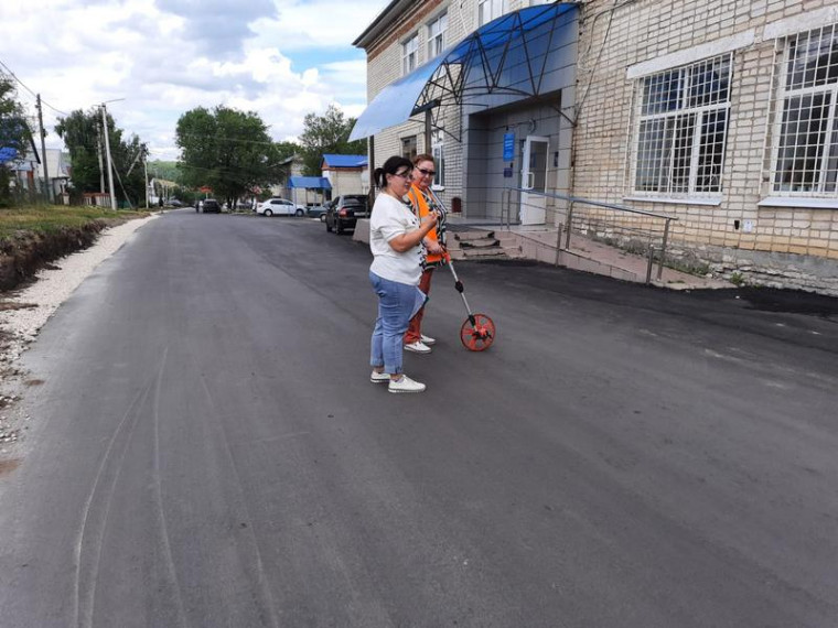 Проверка ремонта дорог в р.п. Павловка.